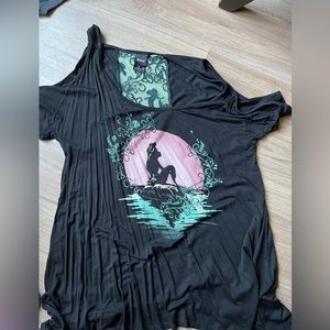 Disney The Little Mermaid Ariel Cold Shoulder Top